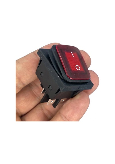 Ic-104w-s Körüklü Geniş Işıklı Kırmızı Anahtar 30a On-off 4p