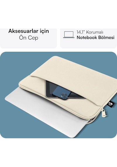 Mack Mce-1505 14.1 Nova Eco Notebook Sleeve Latte Çok Renkli