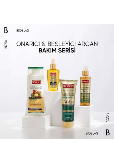 Bioblas Botanic Oils Argan Yağlı Saç Kremi 250 Ml Onarıcı Argan Saç Bakım Kremi