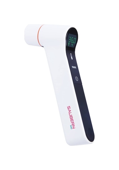 Saubern Bnt9603 Temassız Alından Ateş Ölçer - Kulaktan Ateş Ölçer - Dijital Termometre - Işıklı Ekran