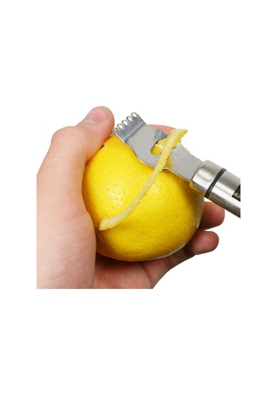 Evefix Narenciye Portakal Limon Kabuk Çizici Sıyırıcı Soyucu Rende, Metal, 16 Cm Diğer