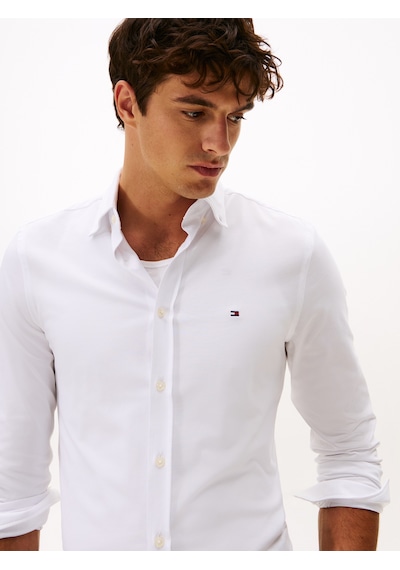 Tommy Hilfiger Erkek Regular Fit Pamuklu Gömlek Beyaz