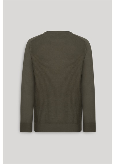 AC&Co / Altınyıldız Classics Erkek Hakı Standart Fit Normal Kesim Bisiklet Yaka Jakarlı Triko Kazak Hakı AC&Co / Altınyıldız Classics Erkek Hakı Standart Fit Normal Kesim Bisiklet Yaka Jakarlı Triko Kazak Hakı
