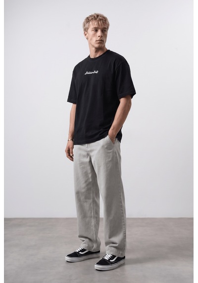Respire Erkek Hidden Self Baskılı Oversize T-shirt Siyah