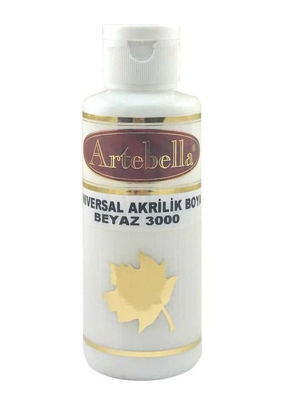Beyaz Akrilik Boya Artebella Beyaz Akrilik Boya 3000 Beyaz 130 Ml