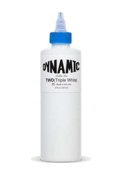 Dynamic Triple White Beyaz Dövme Boyası 8oz - 240ml
