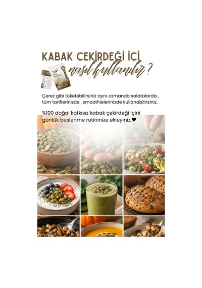 Kabak Çekirdeği İçi 250 Gr Doğal Kabuksuz Kabak Çekirdeği, Protein İçeren Atıştırmalık, Salatalık Ve Kahvaltılık