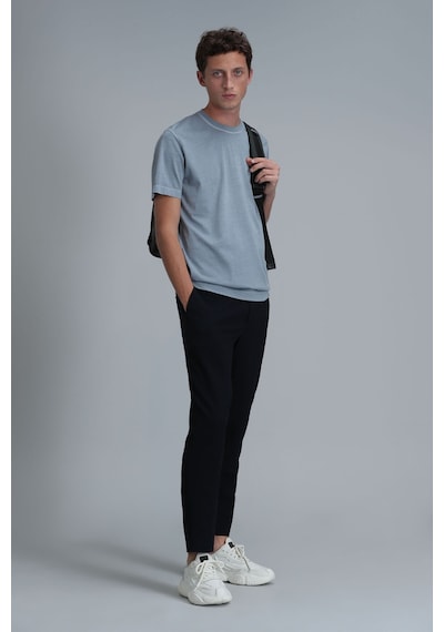 Lufian Erkek Sarder Basic T-shirt 111020216 Su Yeşili Mint