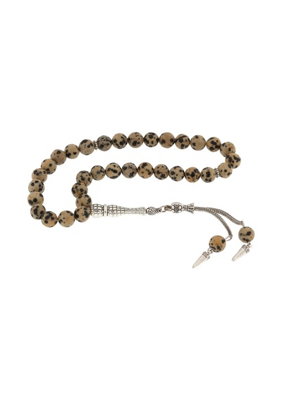 Doğaltaş Metal Püsküllü Dalmaçyalı Jasper Taşı Tesbih - Colorname: Gümüş / Varyantbarcode: Bd11002064 / Colorpicture: Https://www.gumush.com/img/products/t5650 Td 1.jpg Doğaltaş Metal Püsküllü Dalmaçyalı Jasper Taşı Tesbih - Colorname: Gümüş / Varyantbarcode: Bd11002064 / Colorpicture: Https://www.gumush.com/img/products/t5650 Td 1.jpg