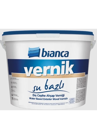 Bianca Su Bazlı Dış Cephe Ahşap Verniği Parlak 2.5 Lt