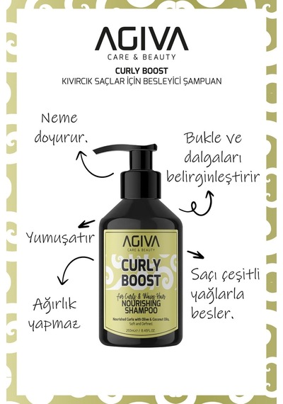 Curly Boost Besleyici Şampuan-250ml