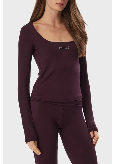 Guess Lotus Top Kadın Top V6bp05 K6318 Rgp Bordo