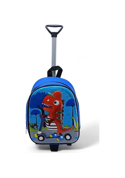 Anaokulu Çekçekli Sırt Çantası 3d Kabartmalı Kreş Erkek Çocuk Çantası Dino