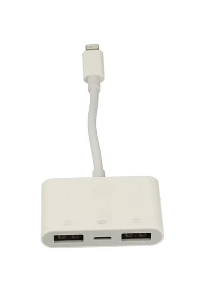 Newface Apr23 Iphone Otg 3in1 - Beyaz Çok Renkli