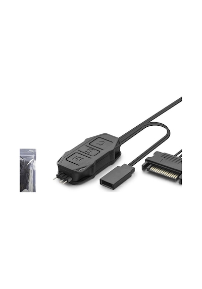 Sata Mini Fan Argb Kontrolcüsü - Siyah Hdx1082 Evimdeyokyok