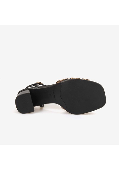 Noa Harmon Kadın Ayarlanabilir Kayışlı 5cm Topuklu Sandalet 10287 Black-cuero Noa Harmon Kadın Ayarlanabilir Kayışlı 5cm Topuklu Sandalet 10287 Black-cuero