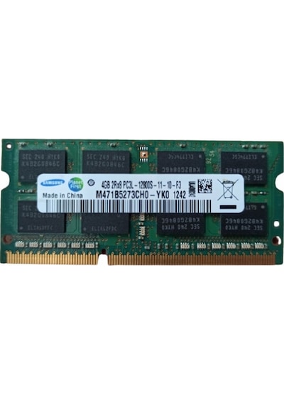 Samsung 4 GB 2RX8 PC3l-12800S-11-10-F3 DDR3 1600 Hz CL11 Notebook Bellek