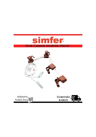Simfer Uyumlu Ankastre Ocak Çakmak Ateşleme Switch Zinciri - 424930917