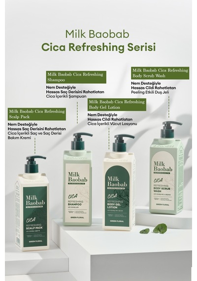 Hassasiyeti Nemle Rahatlatan Cica İçeren Saç&saç Derisi Kremi Mılk Baobab Cica Refreshing Scalp Pack