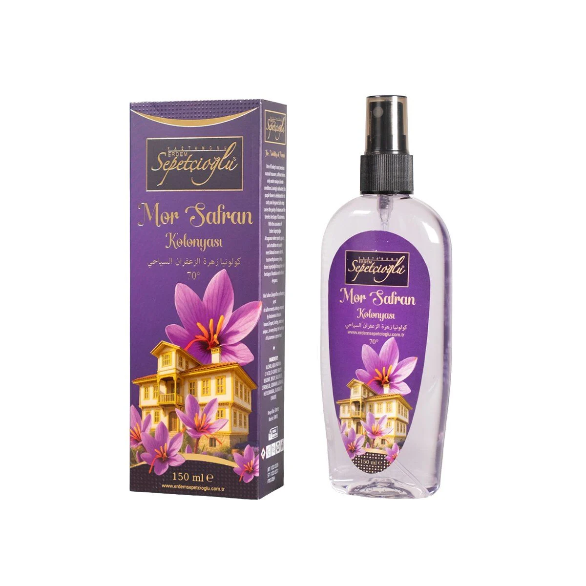 Sepetçioğlu Mor Safran Kolonyası Sprey 150 Ml