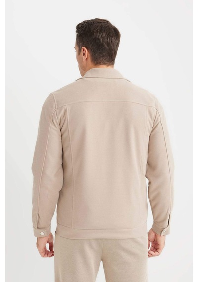 DeFacto Slim Fit Dar Kesim Polo Yaka Fermuarlı Mevsimlik Baharlık Mont D7533AX25SPBG216