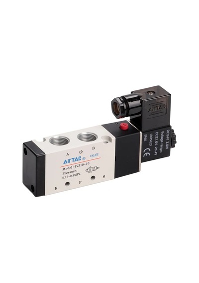 Airtac 4v21008b Dc24v 1/4" Pt 4v Serisi Solenoid Valf Düşük Sürtünme, Uzun Ömürlü