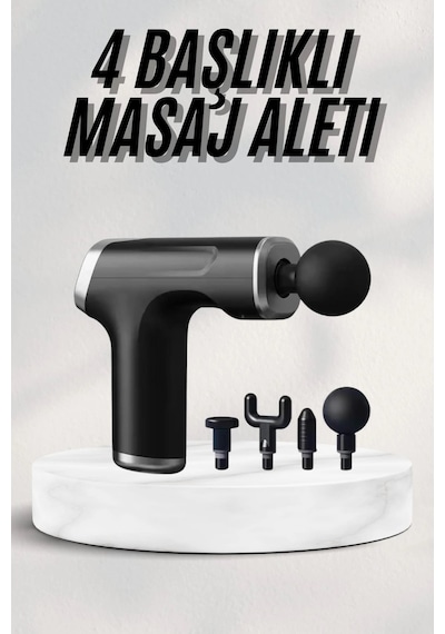 Masaj Tabancası 24v Type-c Hızlı Şarj Girişli Masaj Aleti Uzun Ömürlü Açık Bej