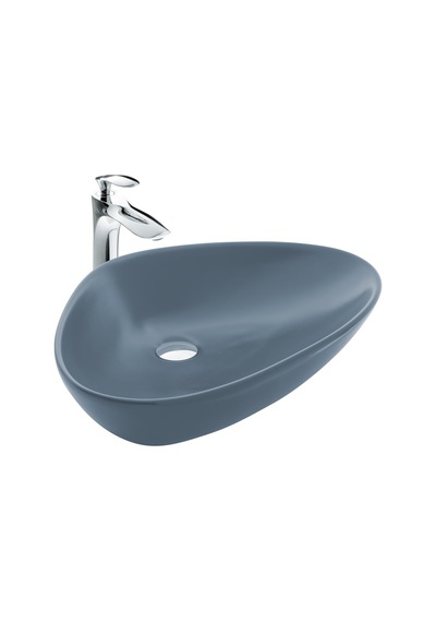 Paluci Doğa Dark Gray Çanak Lavabo Sırlı