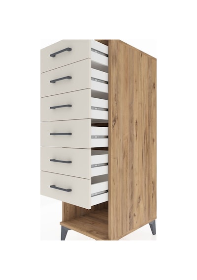 Kronos Dolap 6 Çekmeceli 44x59x134 Çam-aytaşı Çam