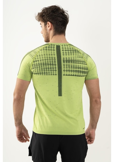 Maraton Active Slimfit Erkek Bisiklet Yaka Kısa Kol Koşu Neon Sarı T-Shirt 821080-Neon Sarı