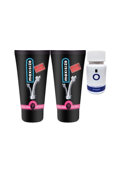 Maxsize 2 Adet Erkeğe Özel 50 Ml Krem + Yanında O Caps 15'li Erkeğe