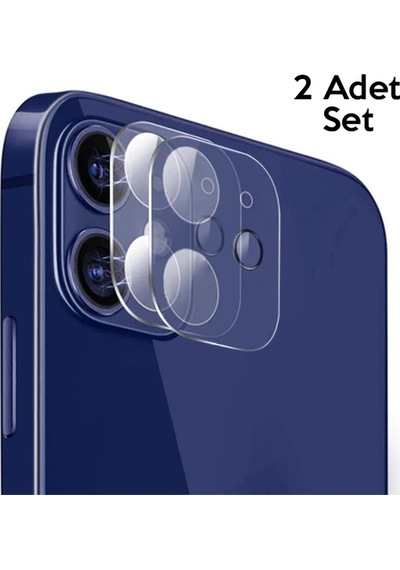 Gor İphone 12 Mini 5.4 Best Full Tempered Cam Kamera Koruyucu 2adet Set- 5775