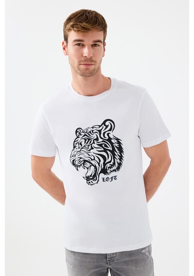 Loft Lf2039228 Erkek Kısa Kollu T-shirt Beyaz