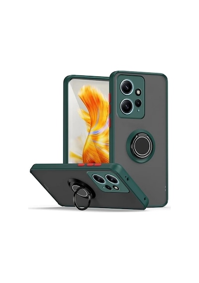Nihcase Xiaomi Redmi Note 12 4g Kılıf Montreal Yüzüklü Mat Kapak