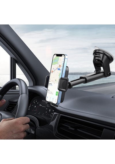 Araç İçi Telefon Tutucu Vantuzlu Teleskopik Kollu 360 Döner Cam Ve Torpido Uyumlu Telefon Standı 26668199