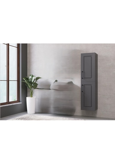 Denko Royal 35 Cm Antrasit Gri Banyo Boy Dolabı Denko Royal 35 Cm Antrasit Gri Banyo Boy Dolabı