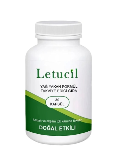 Letucil Destekleyici Ürün 30 Lu Yeşil Çay Ve Biberiyeli Güç Desteği X 3 Adet