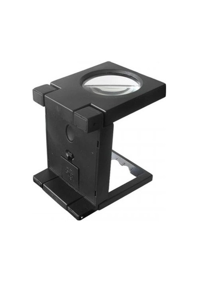 Tedar Katlanır Plastık,led Işıklı Test Cıhazı Büyüteç 2.5x90mm Najmaddin