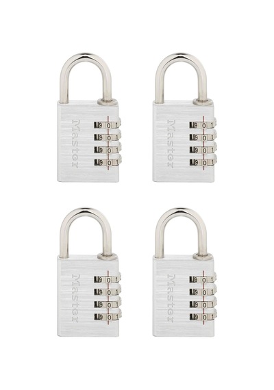 Master Lock Kendi Kombinasyon Asma Kilidinizi Ayarlayın, 4'lü Pak