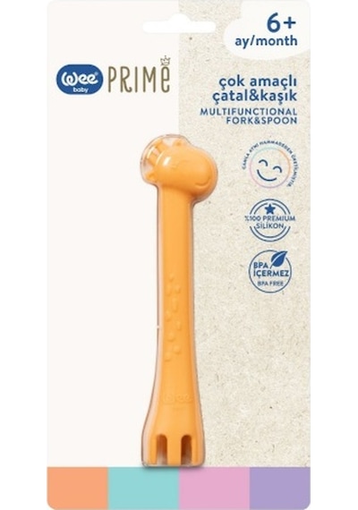 Wee Baby Prime Çok Amaçlı Çatal & Kaşık Kod:924 - Turuncu Turuncu
