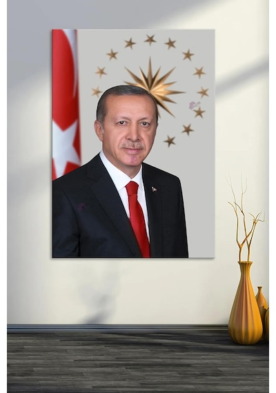 Mgi Design Recep Tayyip Erdoğan Kanvas Tablo, Çok Renkli, 80x120 Cm