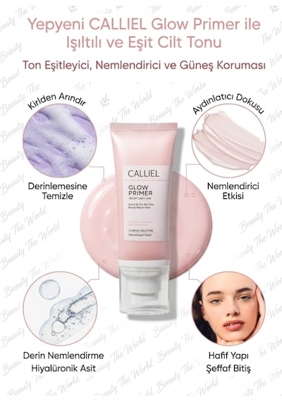 Calliel Ton Eşitleyici Aydınlık Verici Yoğun Nemlendirici Güneş Kremi SPF50+ 80 ML