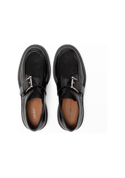 Nero Black Oxford Klasik Kadın 79y1 Frau Horsyalias Siyah