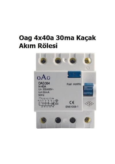 4x40a 30ma Kaçak Akım Rölesi