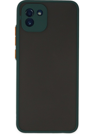Samsung Galaxy Uyumlu A03 Kılıf Montreal Silikon Kapak - Yeşil Renk