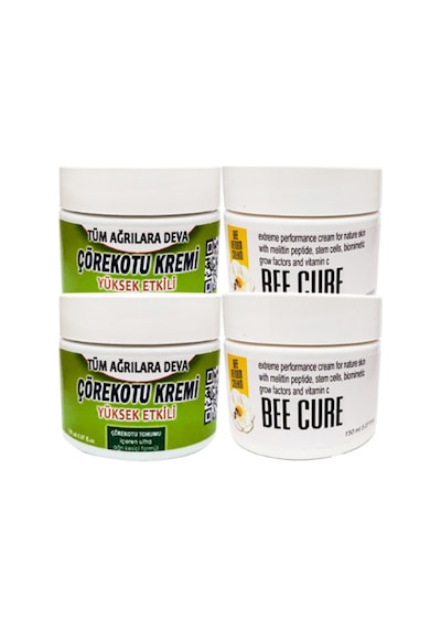 Çörek Otu Kremi 2 Adet 100 Ml Kremi + 2 Adet Bee Cure Krem 150 Ml Kremi