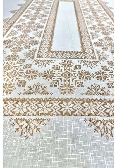 Nazen Dertsiz Masa Örtüsü 150x150 Cm Kahve