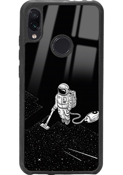 Xiaomi Redmi Note 7 Astronot Tatiana Tasarımlı Glossy Telefon Kılıfı Çok Renkli