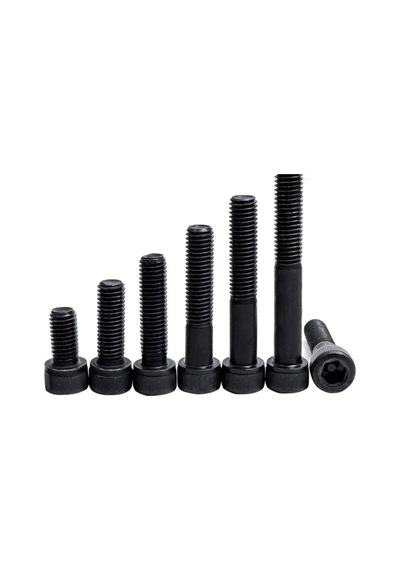 İmbus M12x20mm Cıvata Siyah Alyan Başlı Dın912 10 Adet Diğer