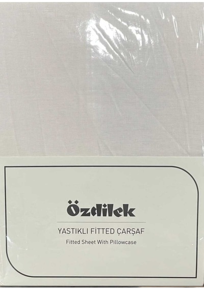 Colourist Çift Kişilik Lastikli Çarşaf Takımı 160 200cm Vanilya Ekru
